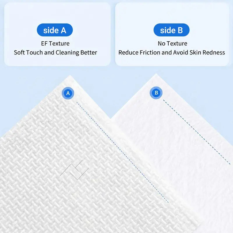 Ultra-Soft Hypoallergenic Disposable Face Towels - 50 Non-Toxic Plant Fiber Washcloths for Sensitive Skin