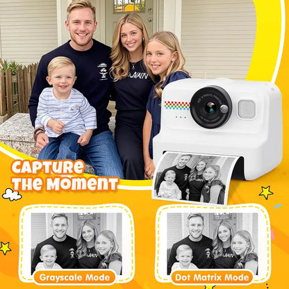 Exciting Instant Print Digital Camera for Kids - Perfect Christmas and Birthday Gift for Boys and Girls Aged 4-12! Capture, Print, and Create Memories with This Fun Polaroid Camera!