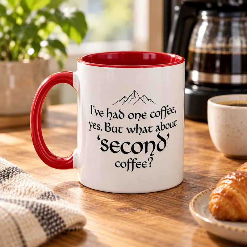 Delightful LOTR Coffee Mug 15Oz - Perfect Second Breakfast Companion for Fantasy Lovers!