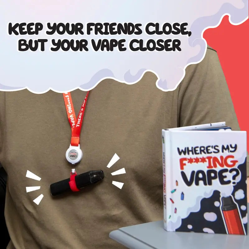 Boxer Gifts Where’S My F*Cking Vape Lanyard, Funny Gift for Boyfriend
