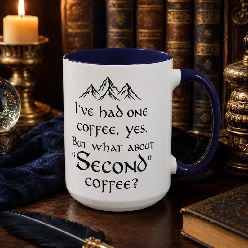 Delightful LOTR Coffee Mug 15Oz - Perfect Second Breakfast Companion for Fantasy Lovers!