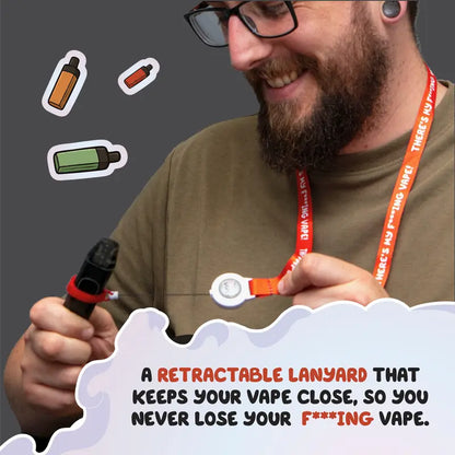 Boxer Gifts Where’S My F*Cking Vape Lanyard, Funny Gift for Boyfriend