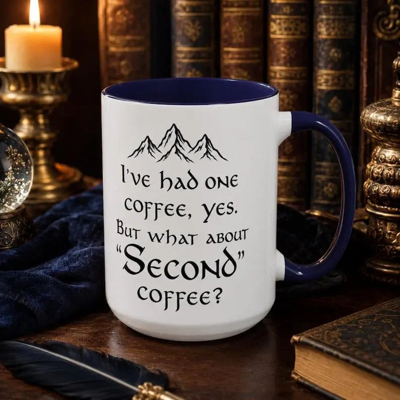 Delightful LOTR Coffee Mug 15Oz - Perfect Second Breakfast Companion for Fantasy Lovers!
