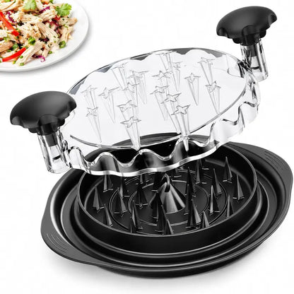 Effortless Chicken Shredding Tool - Reusable Manual Shredder with Twist Mechanism for Perfectly Pulled Meat