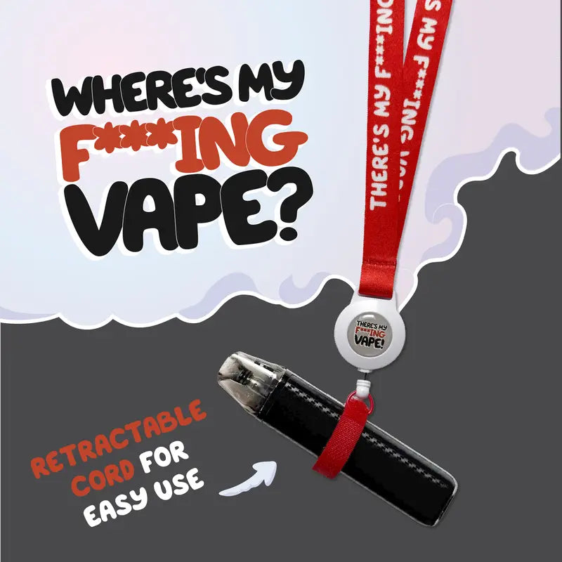 Boxer Gifts Where’S My F*Cking Vape Lanyard, Funny Gift for Boyfriend