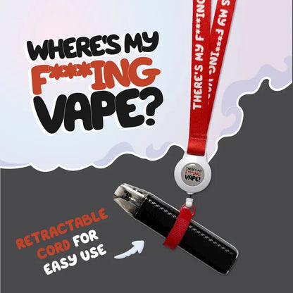Boxer Gifts Where’S My F*Cking Vape Lanyard, Funny Gift for Boyfriend