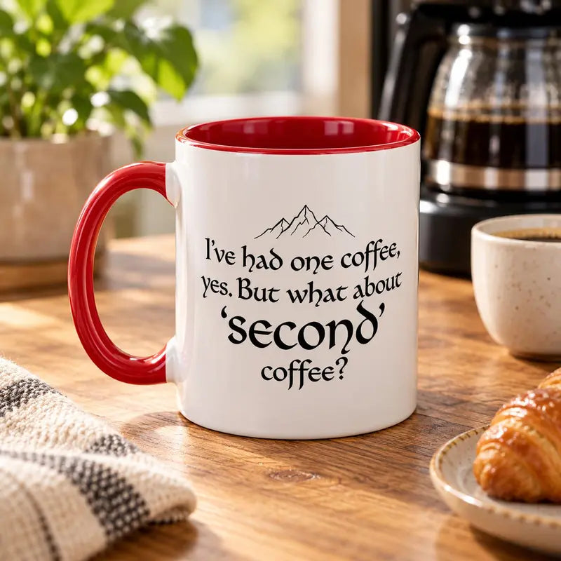Delightful LOTR Coffee Mug 15Oz - Perfect Second Breakfast Companion for Fantasy Lovers!